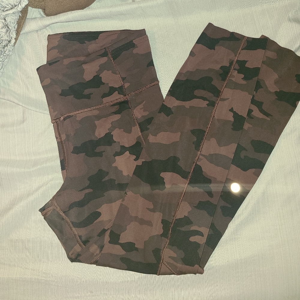Lululemon Brown Camo Leggings